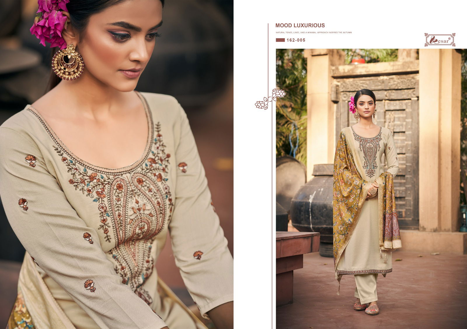 Alfaz By Kesar 162-001 To 162-006 Dress Material Catalog